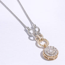Load image into Gallery viewer, Round Pave Pendant RH Chain Necklace: 9300 / ONE SIZE