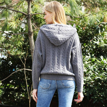 Load image into Gallery viewer, One Tone Plain Zippered Warm Hoodie: Gray / One Size