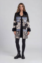 Load image into Gallery viewer, 2644 Mixed Media Faux Fur Statement Coat: XL