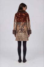 Load image into Gallery viewer, 2641 Mixed Media Faux Fur Statement Coat: L