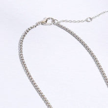 Load image into Gallery viewer, Square Shape Pave CZ Pendant Necklace: SV / ONE SIZE