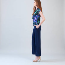 Load image into Gallery viewer, T415P26 - Surplice Crossover Top - Floral Dream: Multi / S