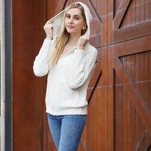Load image into Gallery viewer, One Tone Plain Zippered Warm Hoodie: Beige / One Size
