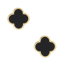 Load image into Gallery viewer, Gold Dipped Quatrefoil Stud Earrings
: Gold