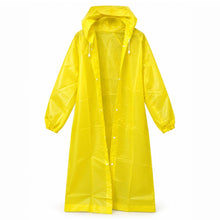 Load image into Gallery viewer, Snap Front Drawstring Hooded Long Rain Coat Poncho: Pink