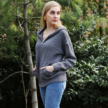 Load image into Gallery viewer, One Tone Plain Zippered Warm Hoodie: Gray / One Size