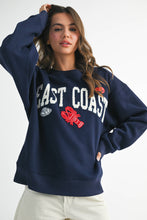 Load image into Gallery viewer, 9134GK East Coast Graphic Fleece Pullover: Navy / Contemporary / M
