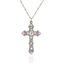 Load image into Gallery viewer, Susanna  Crystal Cross Necklace
