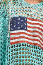 Load image into Gallery viewer, Long sleeve American Flag Hoodie Thin Sweater Top by POL: Beige / S-M-L
