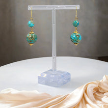 Load image into Gallery viewer, Golden Serenity Imperial Jasper Earrings
