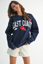 Load image into Gallery viewer, 9134GK East Coast Graphic Fleece Pullover: Navy / Contemporary / M
