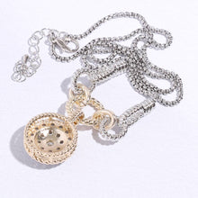 Load image into Gallery viewer, Round Pave Pendant RH Chain Necklace: 9300 / ONE SIZE
