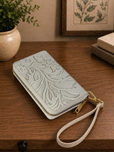Load image into Gallery viewer, 5023 Odessa Wallet - Genuine Tooled Embossed Leather : Turquoise
