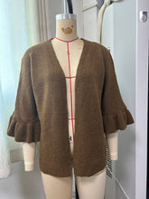 Load image into Gallery viewer, Solid 3/4 Sleeve Knit Cardigan: Green / Missy / L
