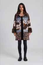 Load image into Gallery viewer, 2643 Mixed Media Faux Fur Statement Coat: S

