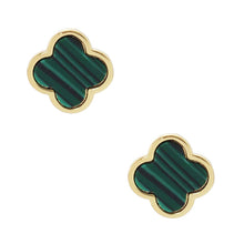 Load image into Gallery viewer, Gold Dipped Quatrefoil Stud Earrings
: Gold
