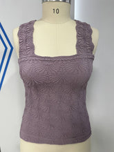 Load image into Gallery viewer, Jacquard Knit Tank Top: Blue / Missy / S

