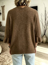 Load image into Gallery viewer, Solid 3/4 Sleeve Knit Cardigan: Navy / Missy / XL
