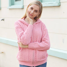Load image into Gallery viewer, One Tone Plain Zippered Warm Hoodie: Gray / One Size
