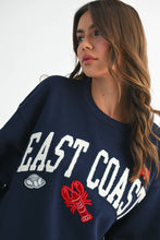 Load image into Gallery viewer, 9134GK East Coast Graphic Fleece Pullover: Navy / Contemporary / M
