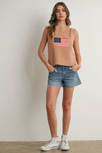 Load image into Gallery viewer, Flag Print Knitted Sleeveless Sweater - BMW7749: IVORY MULTI / L

