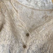 Load image into Gallery viewer, Crochet Cutout Long Sleeve Lace Mesh Top: White / Missy / One Size
