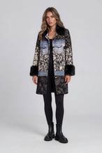 Load image into Gallery viewer, 2645 Mixed Media Faux Fur Trim Jacket: L
