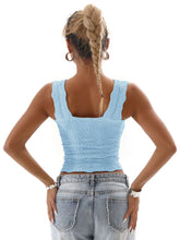 Load image into Gallery viewer, Jacquard Knit Tank Top: Black / Missy / S
