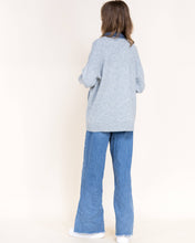 Load image into Gallery viewer, Soho Denim Trim Boyfriend Cardigan: BEIGE / S/M, L/XL
