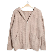 Load image into Gallery viewer, One Tone Plain Zippered Warm Hoodie: Gray / One Size
