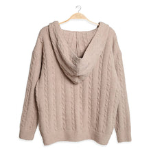 Load image into Gallery viewer, One Tone Plain Zippered Warm Hoodie: Beige / One Size

