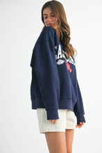 Load image into Gallery viewer, 9134GK East Coast Graphic Fleece Pullover: Navy / Contemporary / S
