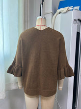 Load image into Gallery viewer, Solid 3/4 Sleeve Knit Cardigan: Navy / Missy / L
