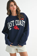 Load image into Gallery viewer, 9134GK East Coast Graphic Fleece Pullover: Navy / Contemporary / S
