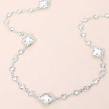 Load image into Gallery viewer, Quatrefoil Station Long Necklace: Gold
