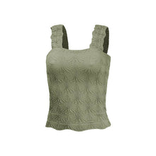 Load image into Gallery viewer, Jacquard Knit Tank Top: Black / Missy / L
