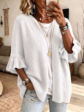 Load image into Gallery viewer, Solid 3/4 Sleeve Knit Cardigan: Green / Missy / XL
