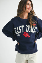 Load image into Gallery viewer, 9134GK East Coast Graphic Fleece Pullover: Navy / Contemporary / L
