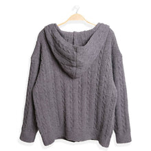 Load image into Gallery viewer, One Tone Plain Zippered Warm Hoodie: Gray / One Size
