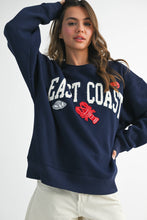 Load image into Gallery viewer, 9134GK East Coast Graphic Fleece Pullover: Navy / Contemporary / L
