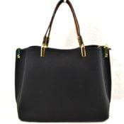 Black Pebbled Classy Satchel