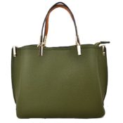 Green Pebbled Satchel