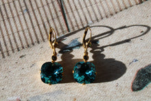 Load image into Gallery viewer, Swarovski Crystal Cushion Cut Earrings by La Vie
