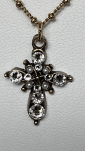 Load image into Gallery viewer, Swarovski Crystal Cross— Air Blue
