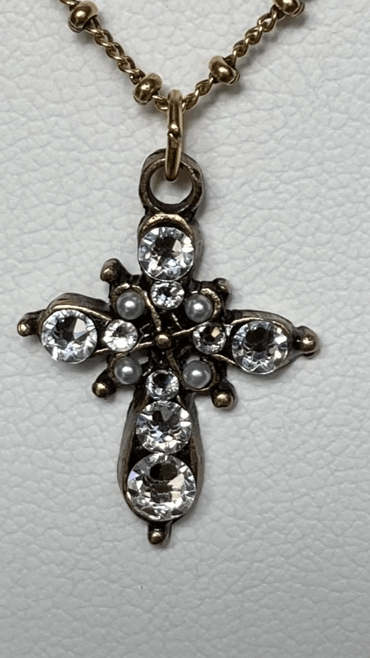 Swarovski Crystal Cross— Air Blue